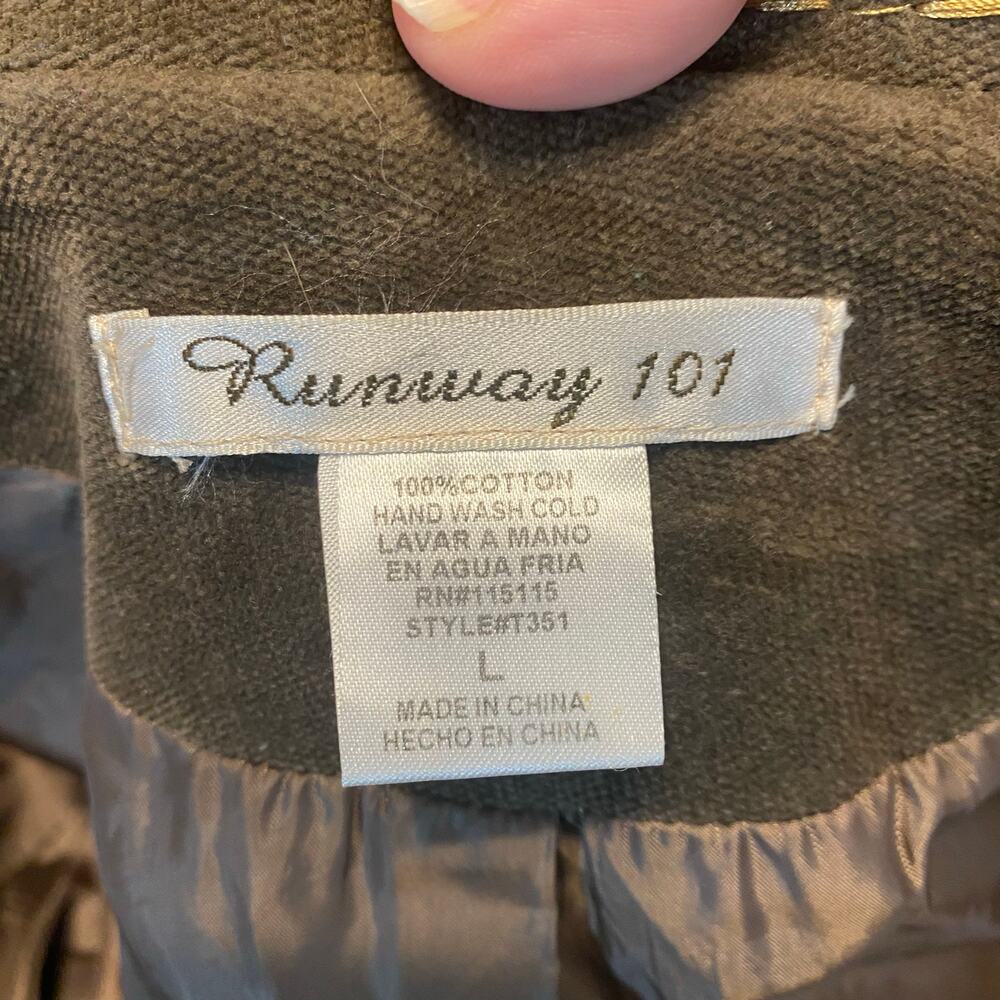 Runway 101 Patchwork Embroidered Boho Duster Coat… - image 5